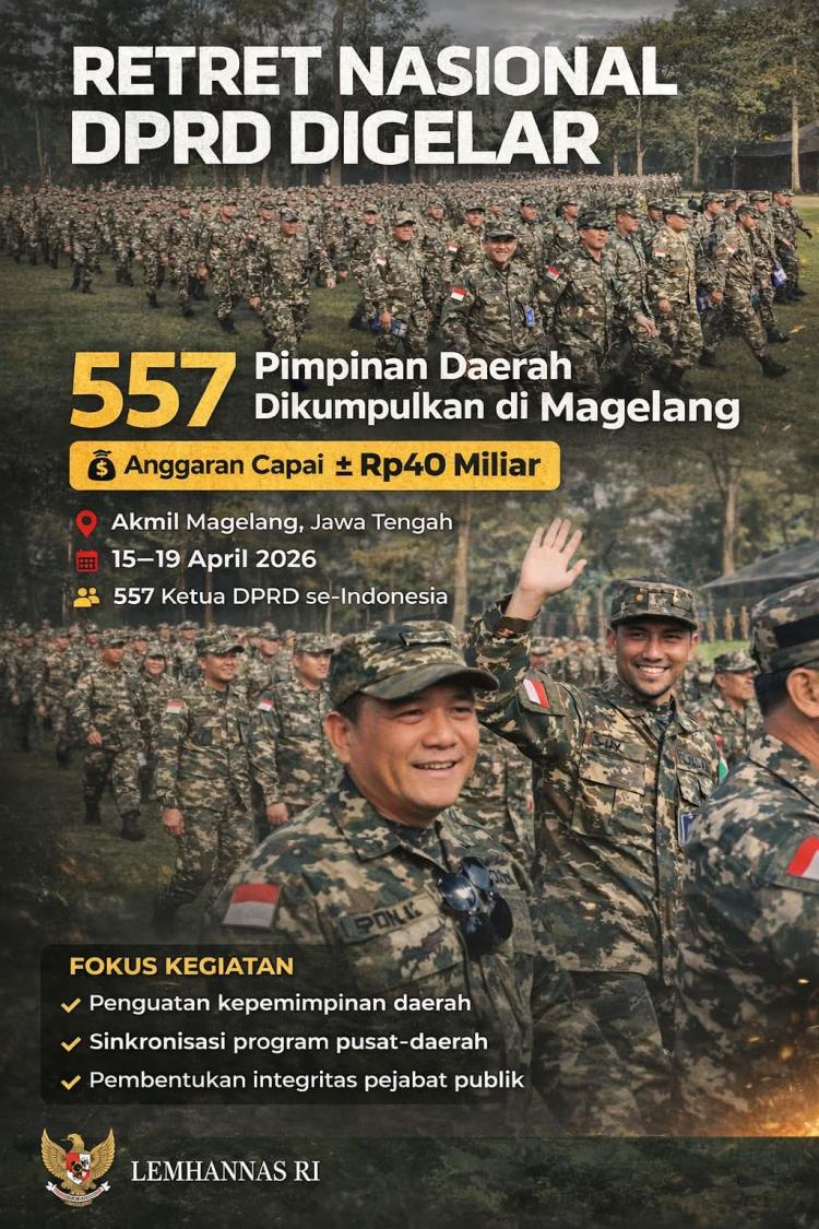 Retret atau Pesta Elite? Dugaan Pemborosan Rp20 Miliar dan Aroma Konflik Kepentingan di Balik Retret Nasional 2026